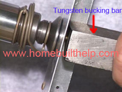 What is a tungsten bucking bar?